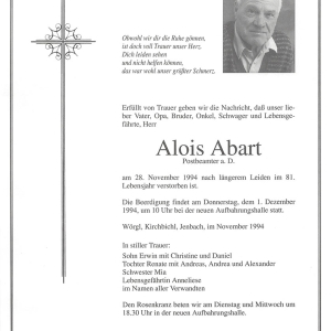 Abart Alois G